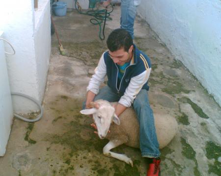 nabil con su novia
